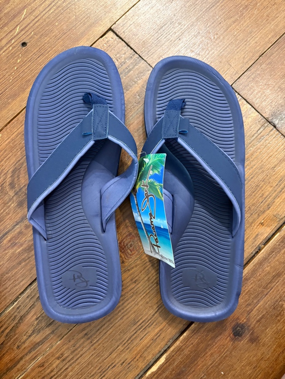 Panama Jack Navy Men's Rubber Flip-Flops